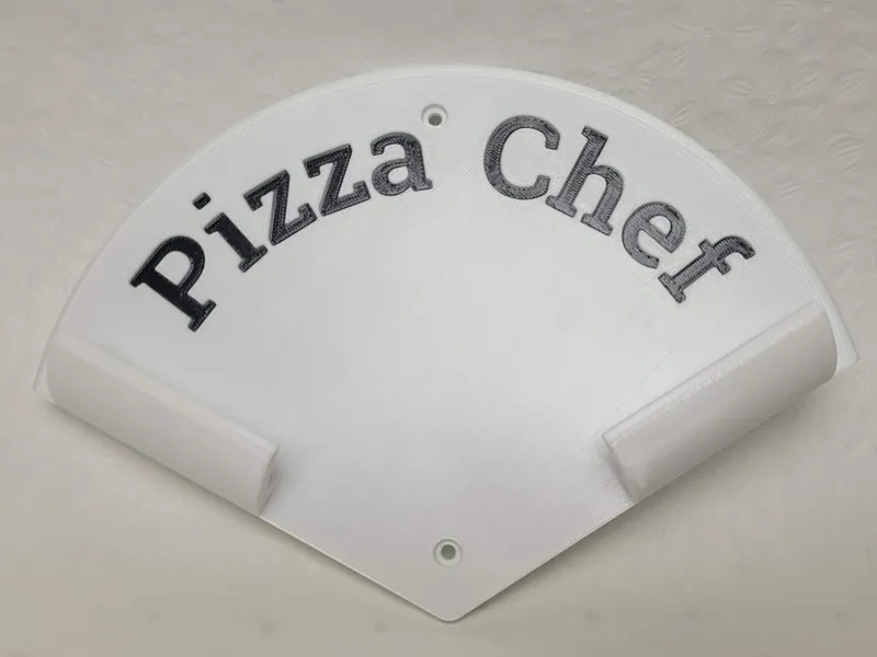 Pizza Peel Holder - Pizza slice shaped 