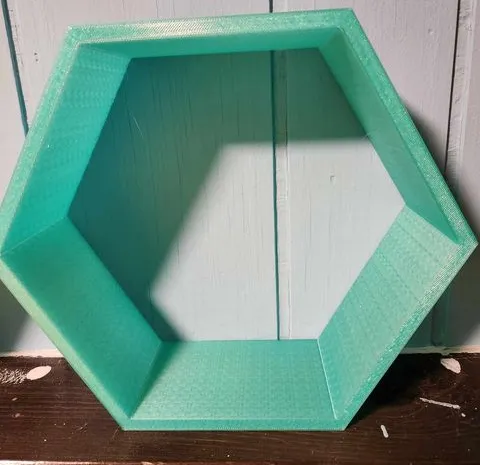 200mm hexagon shadow box