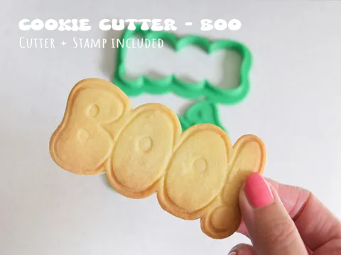 Cortador para modelado: Boo! Cookie Cutter & Stamp | Halloween & Fall — referencia de MakerWorld