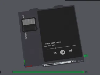 customizable base and canvas for spotify frame