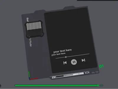 customizable base and canvas for spotify frame