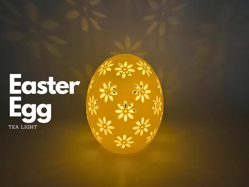 Tea Light Easter Egg