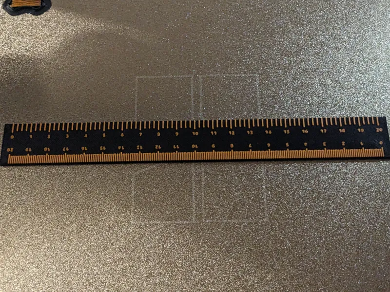 20 CM Ruler Custom Length Parametric Adjustable