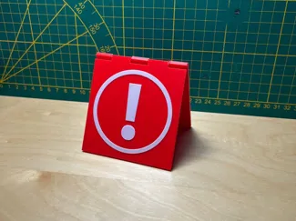 Reminder warning sign No AMS