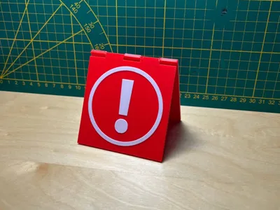 Reminder warning sign No AMS