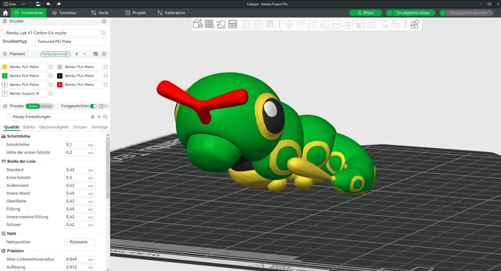 Multicolor - Pokemon 001 to 015 - Free 3D Print Model - MakerWorld