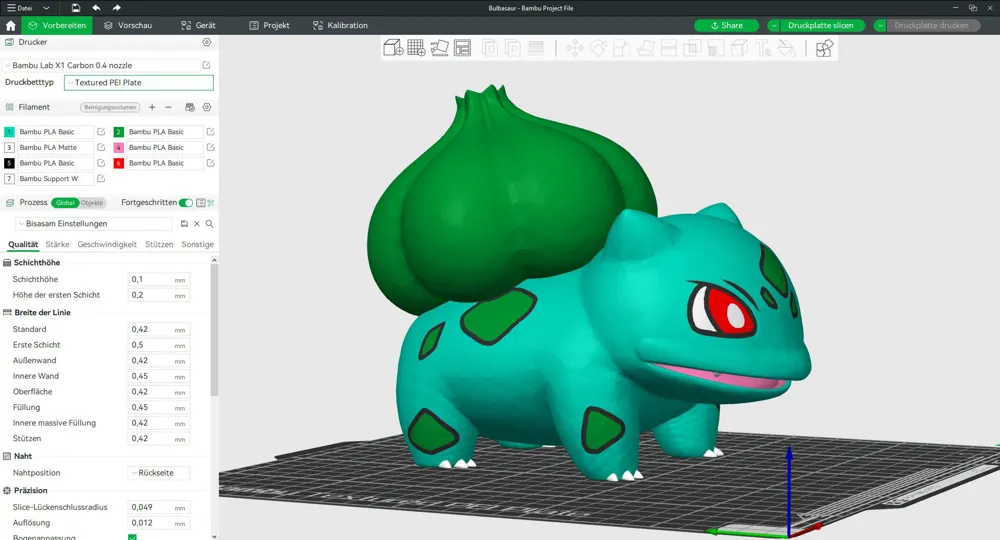 Multicolor - Pokemon 001 to 015 - Free 3D Print Model - MakerWorld