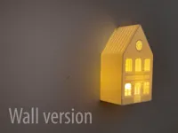 Winter cozy lamp (wall version)