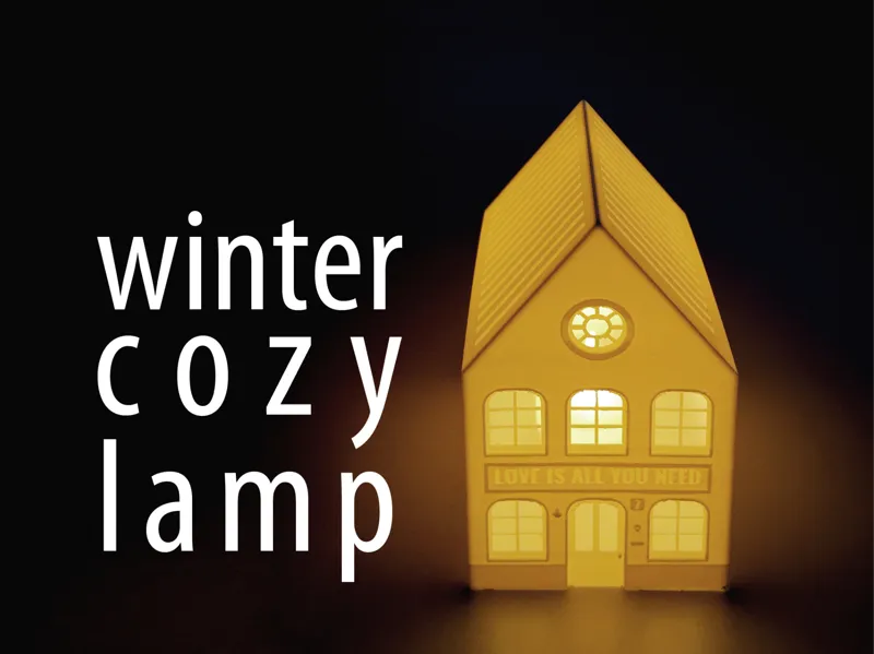 Winter cozy lamp