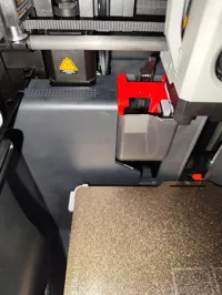 With supports otherwise the overhang might fail.