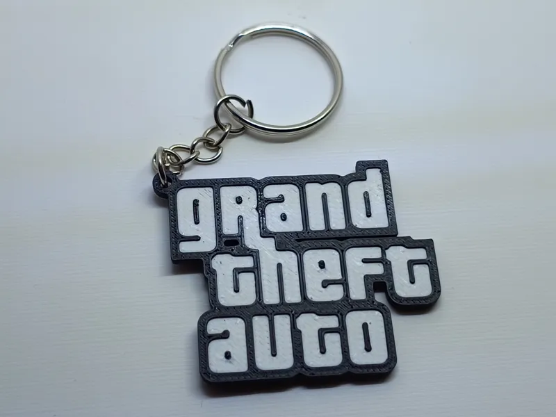 Grand Theft Auto Keychain