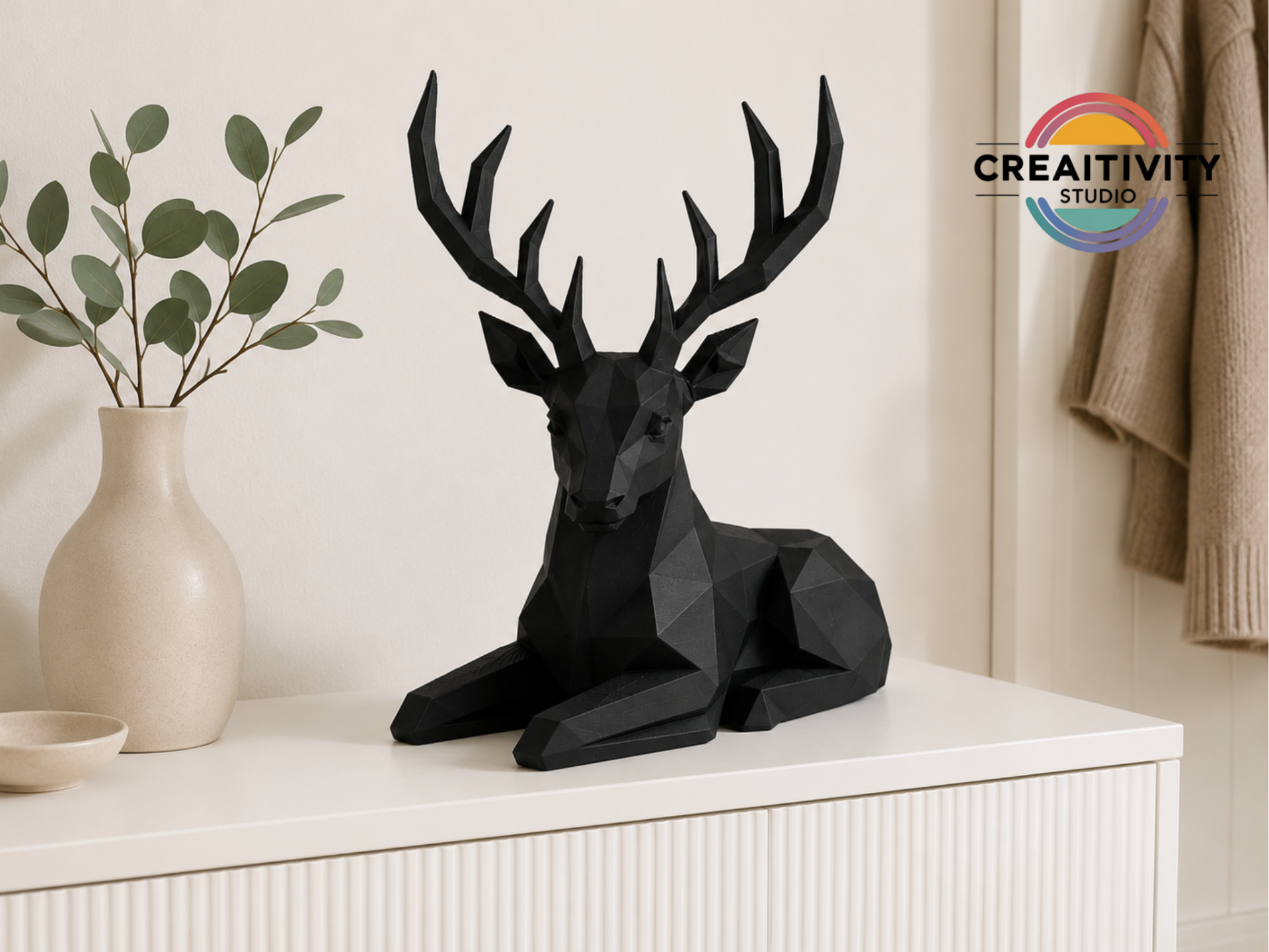 Low Poly - Hirsch "Fjorn" - Free Commercial Use