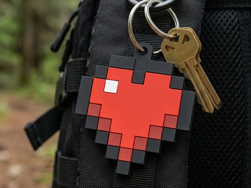 Keychain-Minecraft Heart