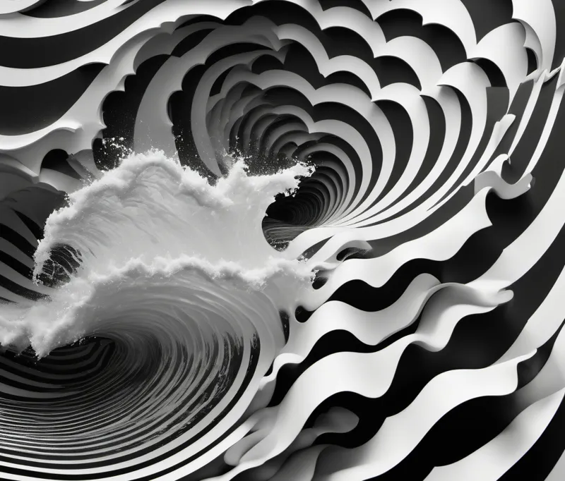 3D illusion wave