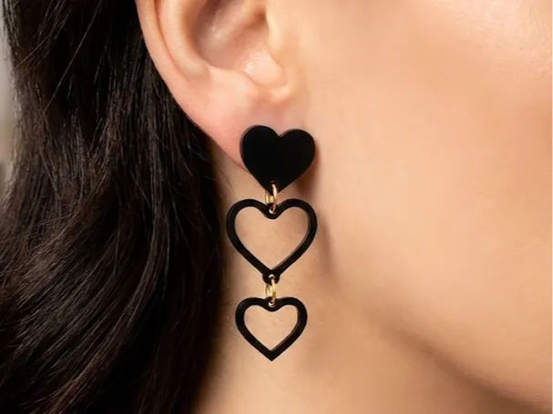 Pendiente Corazones