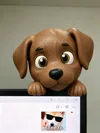 Single-color dog, AMS not required for separate parts