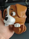 Color bleed reduction and reduced filament changes version, with black parts separated for individual printing Dual extrusion eliminates printing waste