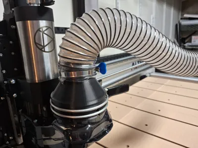 2.5" adaptor for Altmill Clear Cut Dust Shoe