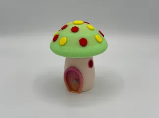 Glow in the dark mushroom house