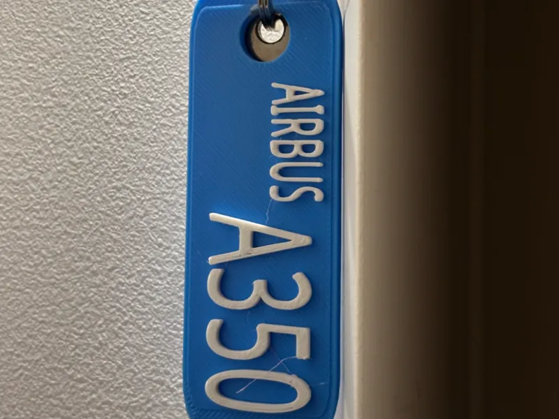 Airbus different models keychains