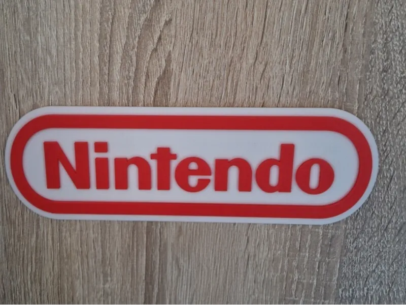 Nintendo Logo Wandschild