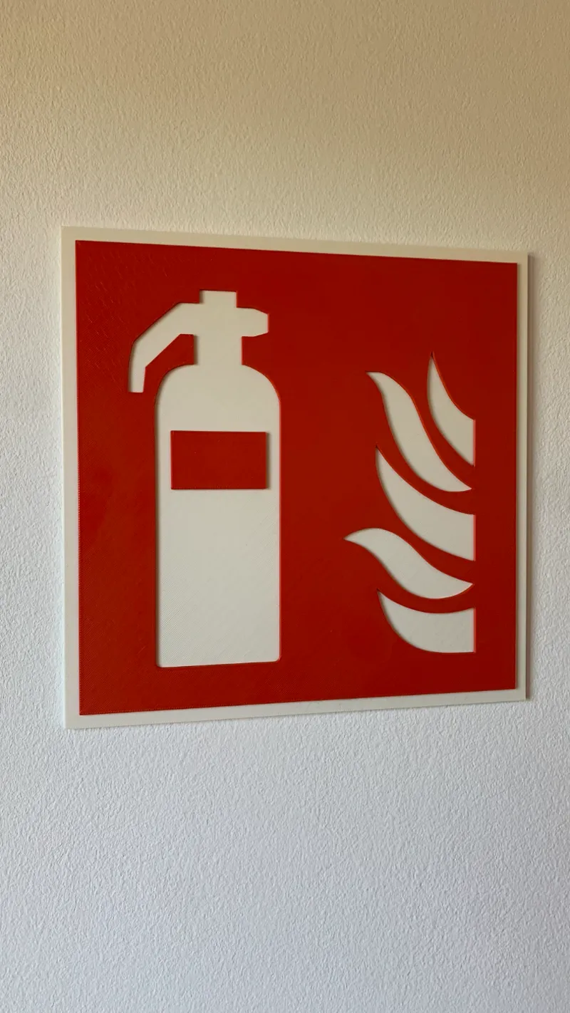 Fire extinguisher sign