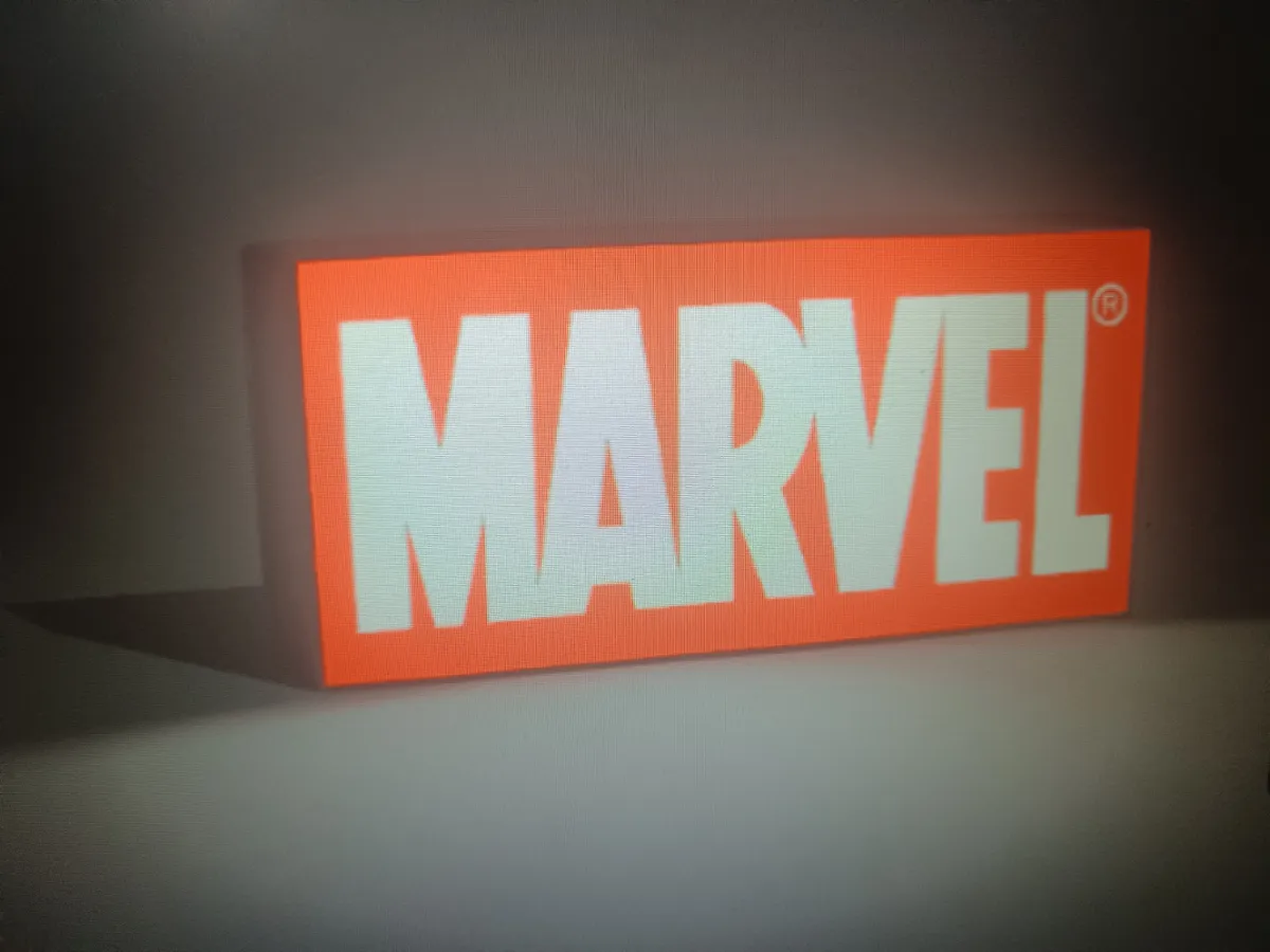 Marvel Light Box - Free 3D Print Model - MakerWorld
