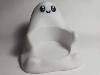 Ghost hugging tealight holder