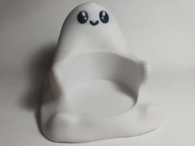 Ghost hugging tealight holder
