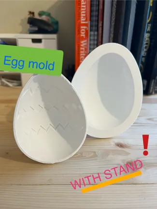 Chocolate egg mold with stand