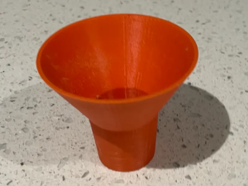 Herb pot refill funnel