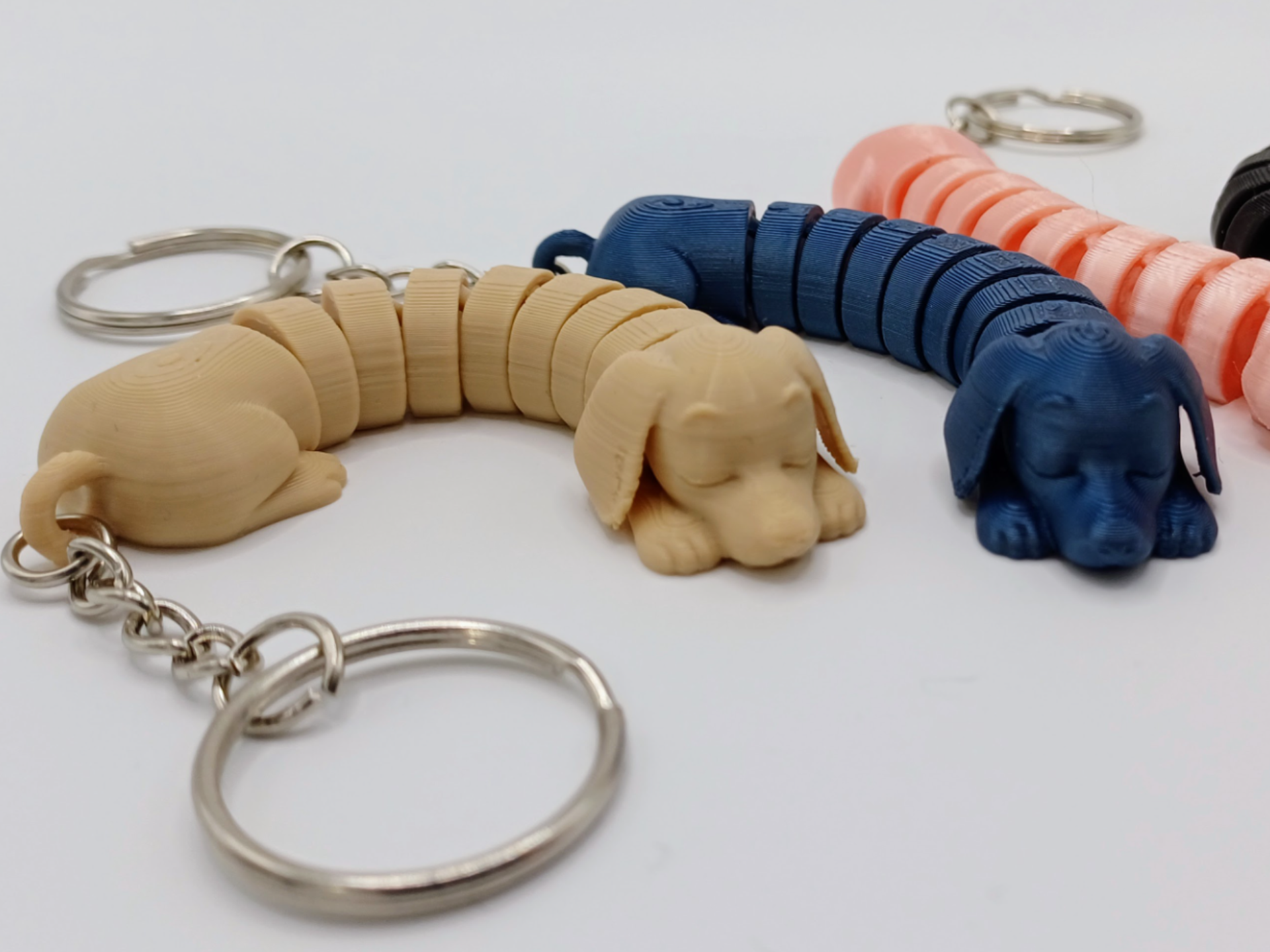 Flexi Dachshund Dog Keychain