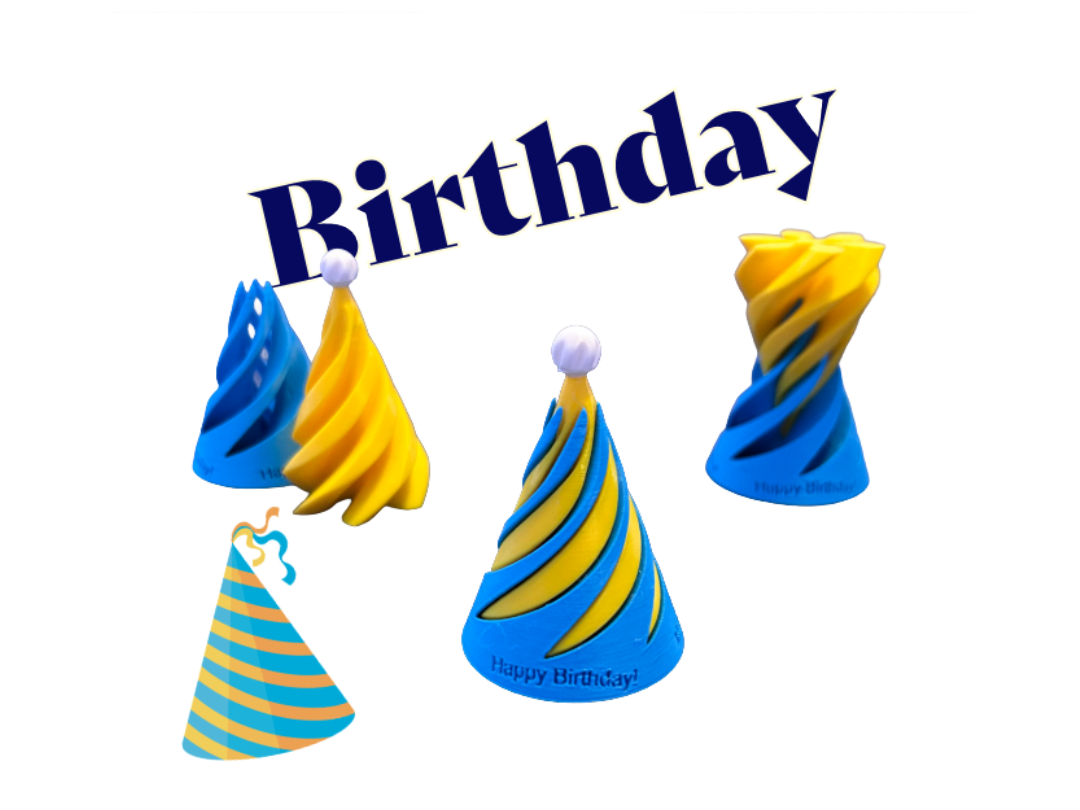 Birthday Hat Spiral