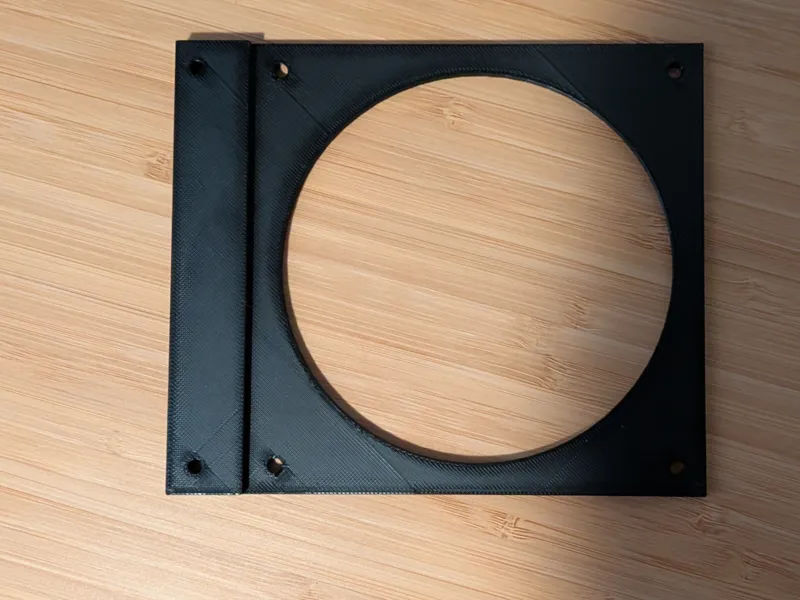 120mm fan to 140mm fan offset mount 
