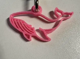 Whale Keychain Pendant