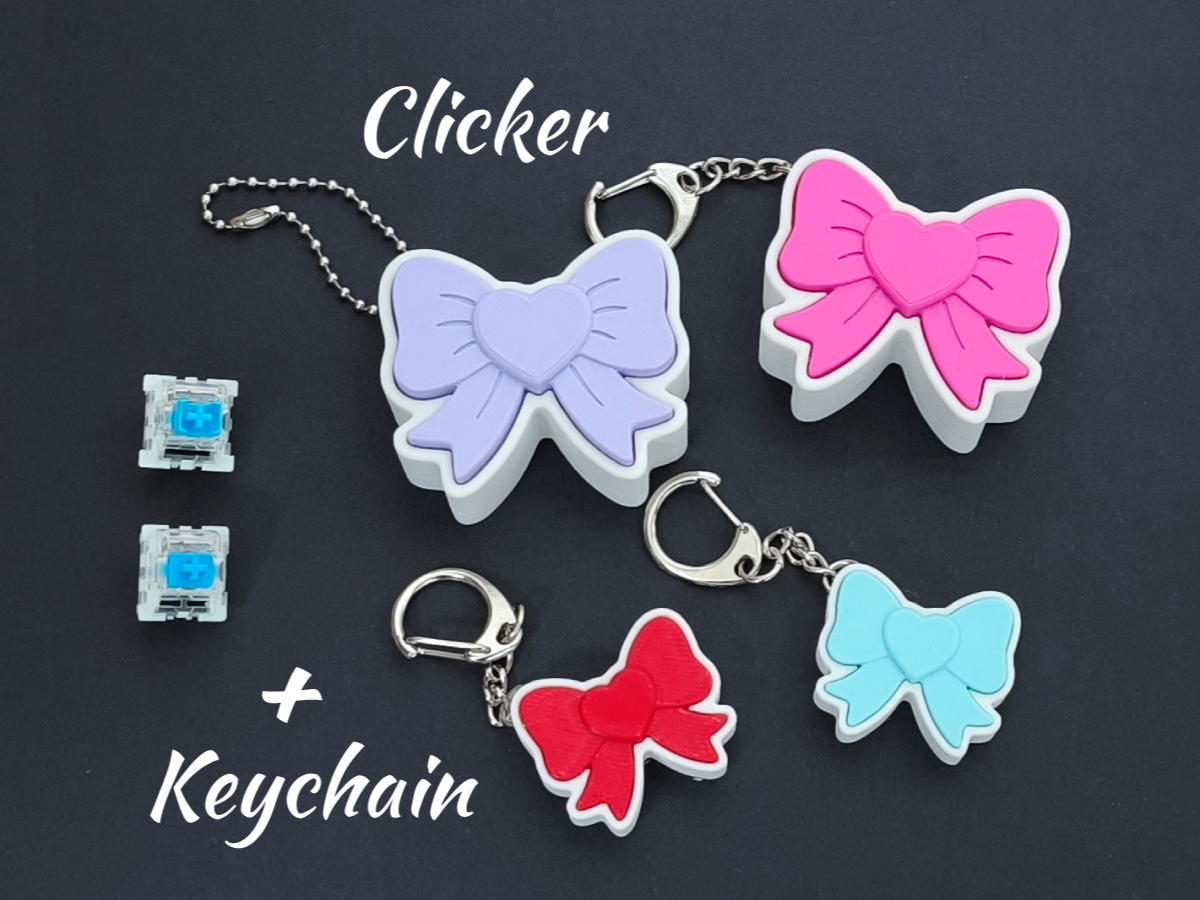 Bow - Fidget clicker and Keychain