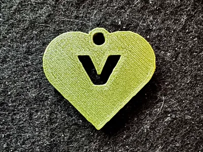 Keychain Heart V 