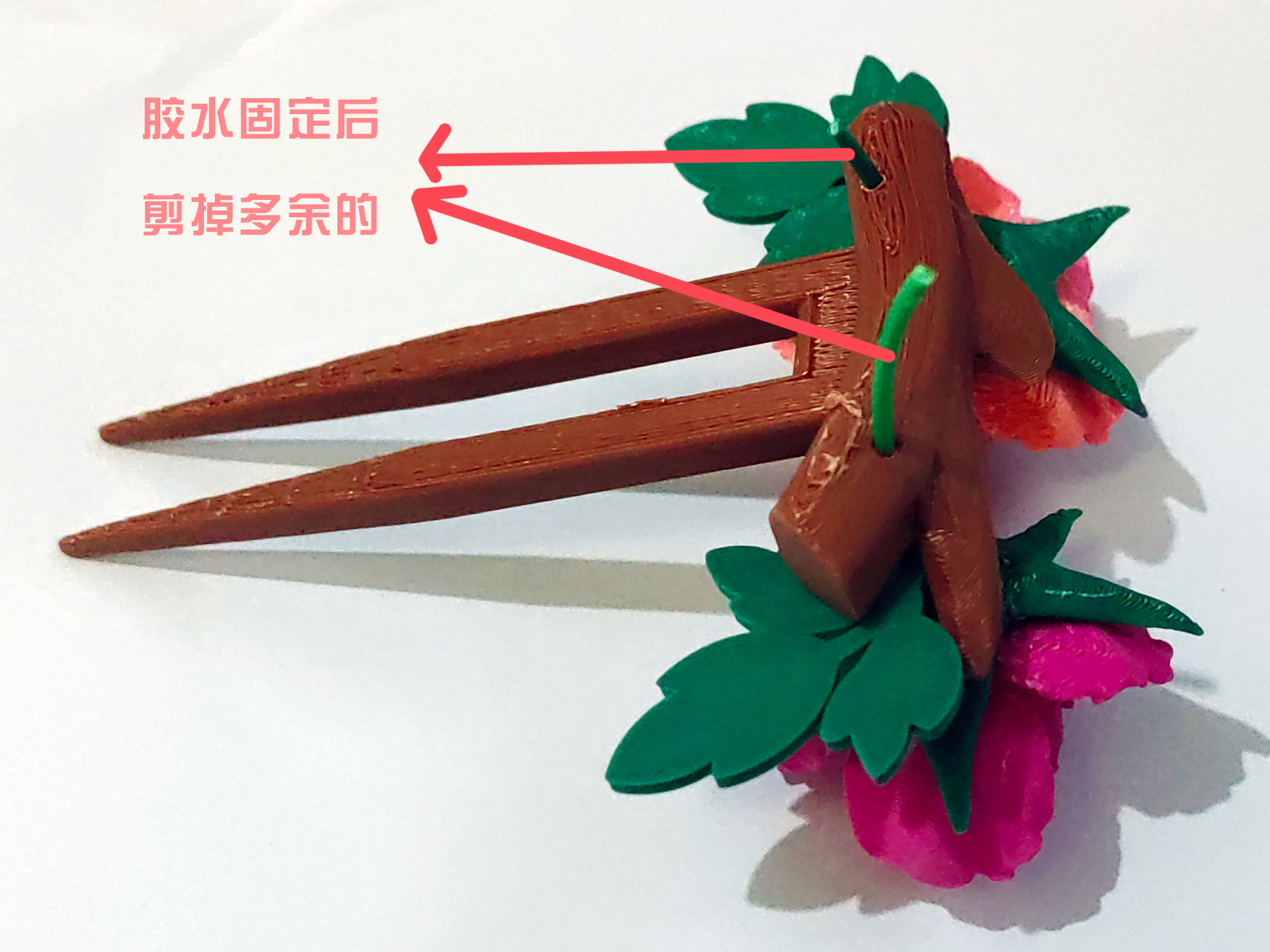 Miniatura 4 do modelo 3D 牡丹花（花开富贵：单支、组合成花环、发髻钗子）