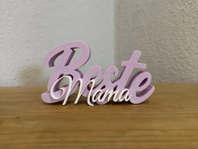 Best Mom Lettering - 3D Printed Decor