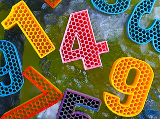 NUMBERS names ALPHABET Decorative Letters Decor