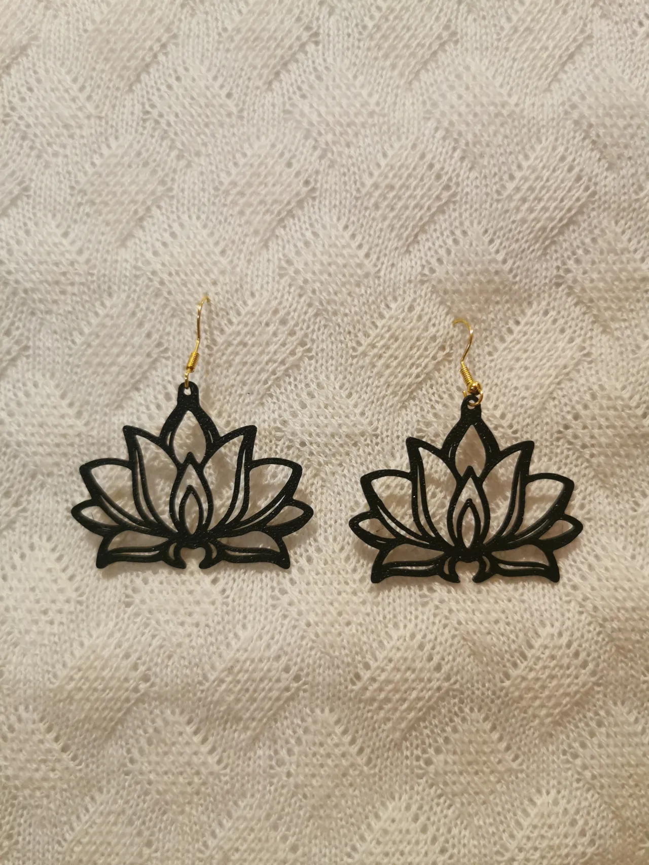 lotus earrings view 2