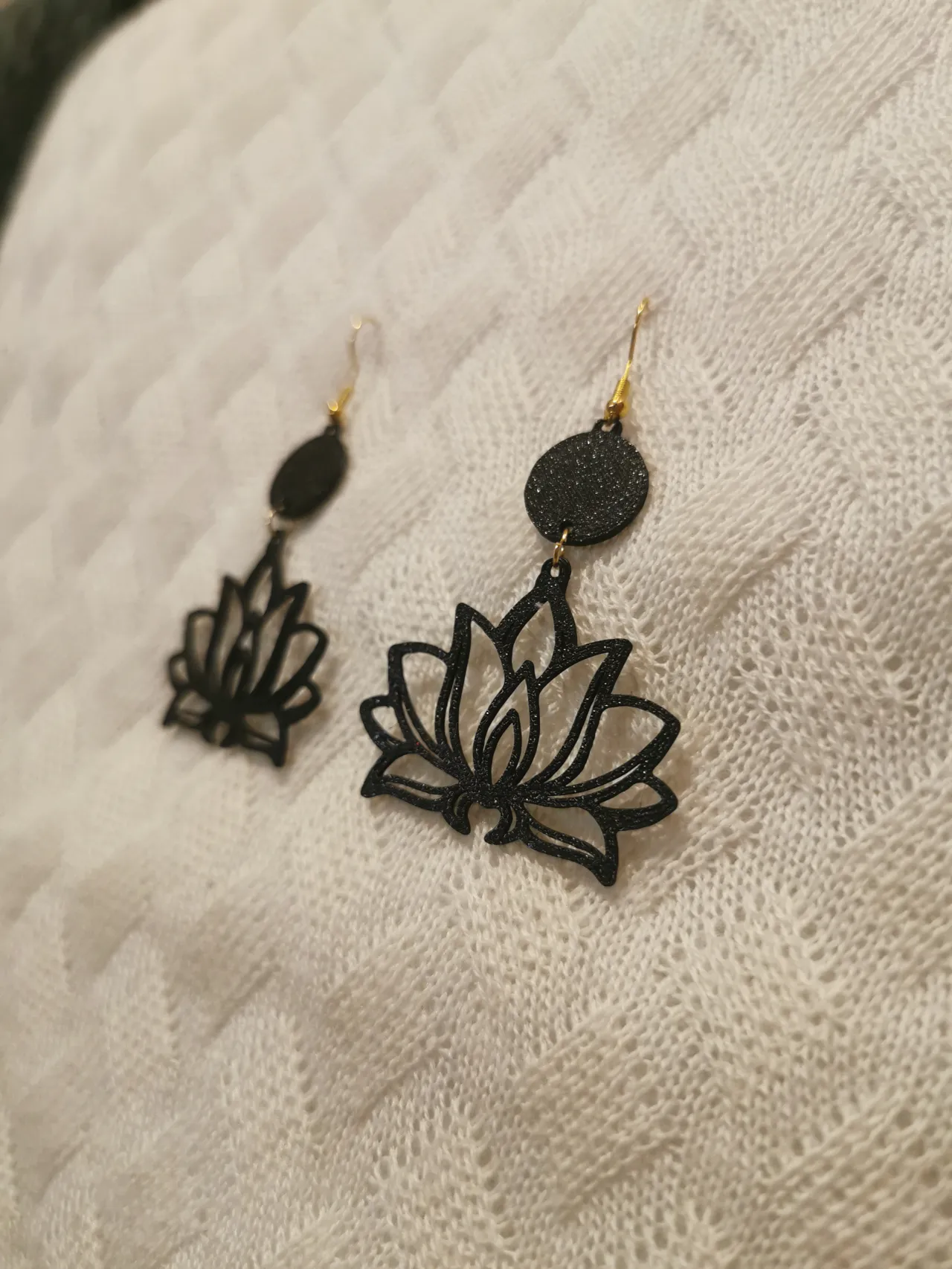lotus earrings view 4