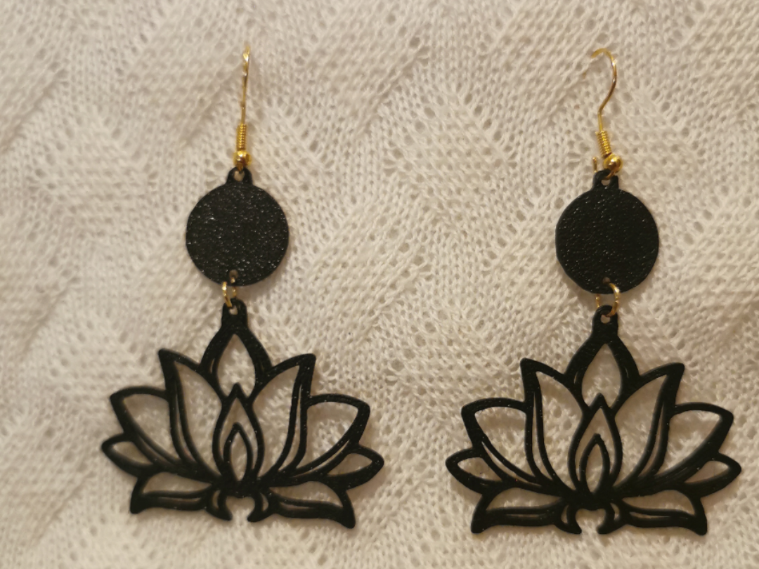 lotus earrings