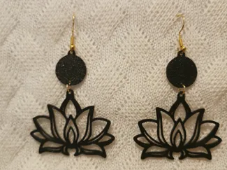 lotus earrings