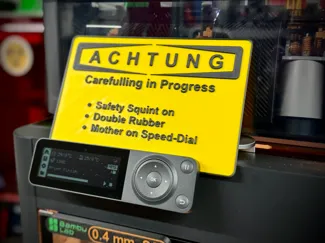 Funny "Achtung" Sign 