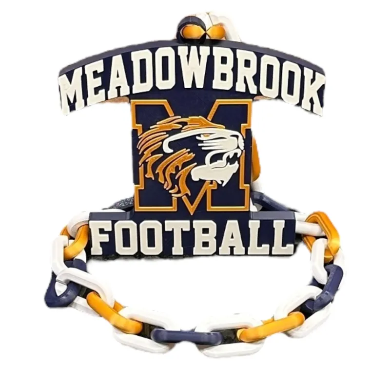 Meadowbrook Football Chain Necklace Pendant