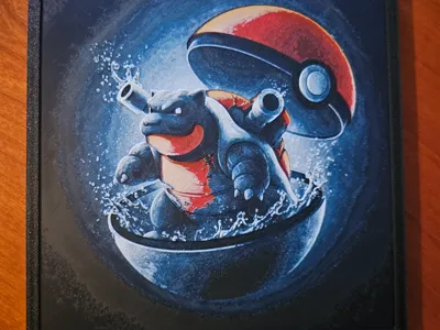 Blastoise in pokeball hueforge