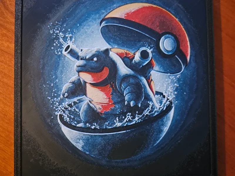 Blastoise in pokeball hueforge