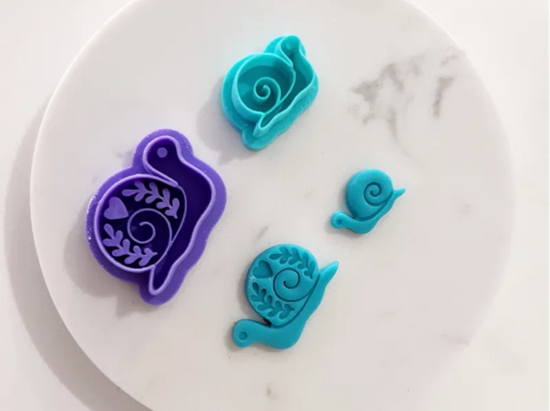 Snail clay cutter | folkart | studs