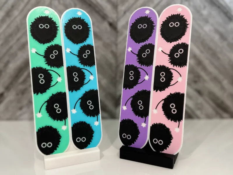 Soot Sprite Bookmark w/Backlit Glow Eyes and Stars